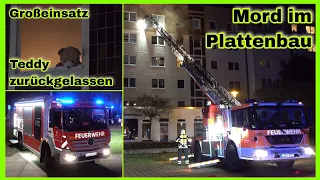 ⚠️DOPPELMORD❓️Erstochen und Feuer gelegt🔥Feuerwehr findet ZWEI TOTE bei Wohnungsbrand in Leipzig🚒🚓