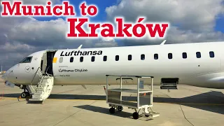 Full Flight: Lufthansa CityLine CRJ-900 Munich to Kraków (MUC-KRK)