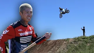 Throwing Huge Dirt Bike Whips In The Hills With DBK!