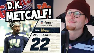 Rugby Player Reacts to D.K. METCALF (WR, Seattle Seahawks) #22 The Top 100 NFL Players of 2021!