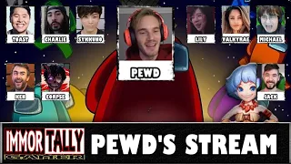 AMONG US : Pewdiepie With Toast, Lily, Valkyrae, Michael, Ken, Corpse,  Jack, Charlie And Sykkuno