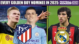 Every 2020 Golden Boy Nominee: Where Are They In 2025 According To Football Manager?