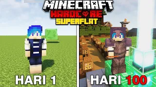 100 Hari Minecraft Hardcore SUPERFLAT WORLD