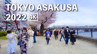 4K Tokyo Asakusa Sumida river Walking Tour | 2022 JAPAN 東京浅草隅田川で散歩  | non-stop 30min ASMR