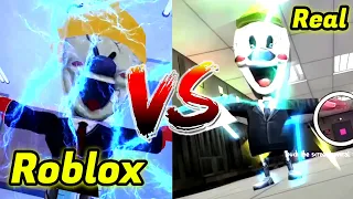 Real VS Roblox 🍦 Ice Scream 4 Jumpscares