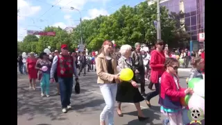 Парад в честь Первомая в Симферополе - 1 мая 2015 года