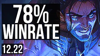 SYLAS vs AZIR (MID) | 78% winrate, 3/2/8 | KR Master | 12.22