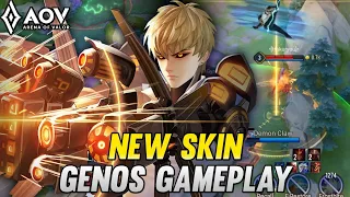 AOV : NEW SKIN ERROL X GENOS GAMEPLAY - ARENA OF VALOR