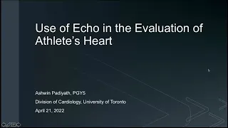 Use of Echo in the Evaluation of Athlete’s Heart