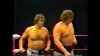 WCCW 1983 10-17-83 Terry Gordy & Buddy Roberts vs Kerry Von Erich & Johnny Mantell  Fort Worth Ch 11