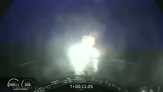 Неудачная посадка центрального блока Falcon Heavy на плавучую платформу (миссия STP-2)