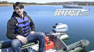 Sea Eagle Boats and the Honda 5 hp 4-stroke Gas Outboard Engine