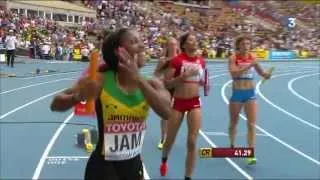 Jamaica :) wins:)4x100 Mètres relay women  Final IAAF World Championships Athletics Moscow 2013   HD