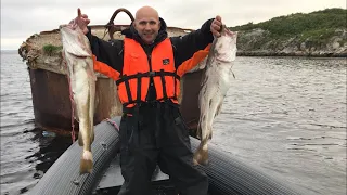 Рыбалка в Баренцевом море на треску. Мурманск