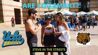 Are you smart? 🤔  UCLA Interviews - [Steve In The Streets]