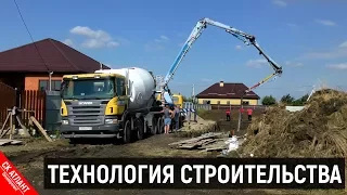 Заливка фундаментной плиты | Строительство дома в Краснодаре