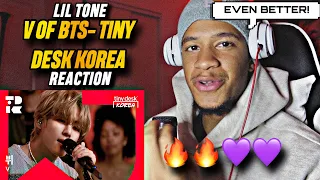 Best Tiny Desk Hands Down🔥🔥🔥 V of BTS: Tiny Desk Korea | Lil Tone Bts Reaction