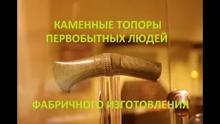 Каменные топоры первобытных людей фабричного изготовления