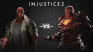 Injustice 2 - Хэллбой против Атроцитуса - Intros & Clashes (rus)