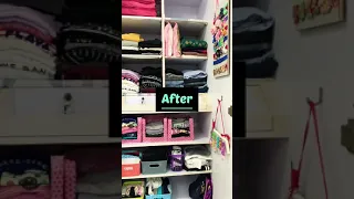 Kid’s Wardrobe Organisation | Indian Kid’s Closet Organisation | #urbanhomespaces #shorts #trending