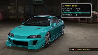 Some Midnight Club LA Gameplay - Tuning and Driving Mitsubishi Eclipse