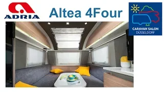Стильный прицеп-дача  на четверых Adria Altea 4 Four. Caravan Salon Dusseldorf 2018.