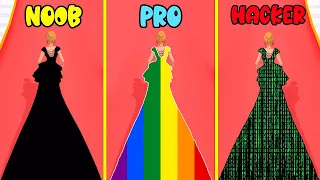 Dress Painters - NOOB vs PRO vs HACKER (All Dresses Painted)