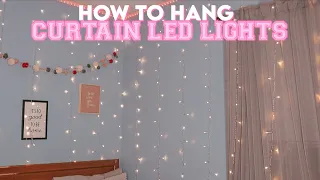 how to hang the best amazon curtain lights | DIY fairy lights