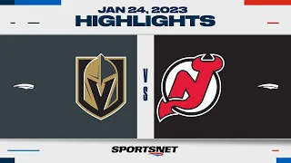 NHL Highlights | Golden Knights vs. Devils - January 24, 2023
