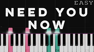 Lady Antebellum - Need You Now | EASY Piano Tutorial