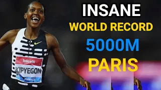 Faith Kipyegon sets another mind-blowing world record in 5000m women Paris Diamond League