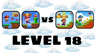 BOB'S WORLD VS BOB'S WORLD 2 VS SUPER BINO GO VS SUPER BINO GO 2 🌳 | LEVEL 18 🚩 - Gameplay