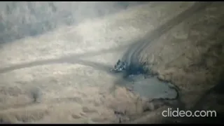 🔴 Ukraine war -Russian armored vehicle runs into a mine   drone footage