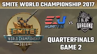 SMITE World Championship 2018: Quarterfinals - eUnited vs. Black Dragons (Game 2)