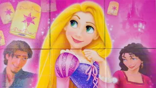 Princess Rapunzel - puzzle cubes for children from the Disney cartoon | Merry Nika