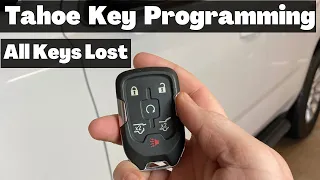 How To Program A 2015 - 2016 Chevy Tahoe Remote Key Fob - All Keys Lost Chevrolet DIY Tutorial