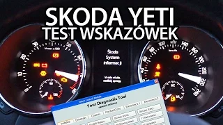 Aktywacja testu wskazówek w Skoda Yeti (VCDS tuning indicator celebration)