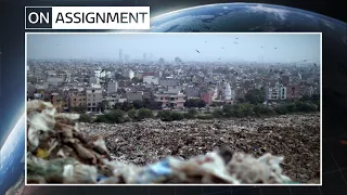 The Indian suburb overflowing with mountains of rubbish from landfills | ITV News