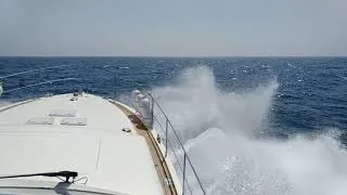 Crossing the Mediterranean with a big swell