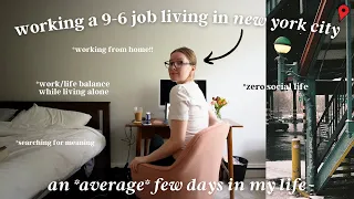 A *super ordinary* few days working from home living in New York City. A Vlog.