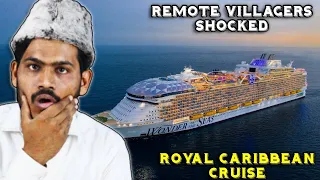 Villagers React To Wonder Of The Seas Cruise ! Tribal People React To Caribbean Cruise