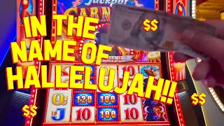 THIS IS MANAGEMENT WORTHY!! with MAVLR and VegasLowRoller on Jackpot Carnival Slot Machine!!