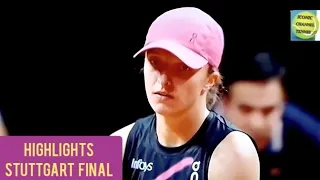 IGA SWIATEK/ELENA RYBAKINA/BEST POINTS HIGHLIGHTS/STUTTGART FINAL