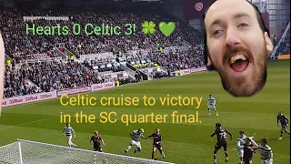 Celtic cruise through to the Scottish Cup semi finals. Hearts 0-3 Celtic