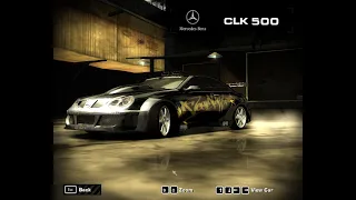 MERCEDES BENZ  CLK 500 NEED FOR SPEED MOST WANTED