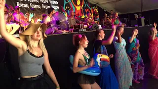 Bada Haridas Prabhu Chants Hare Krishna and Many Dance - Polish Woodstock 2018 Day 1