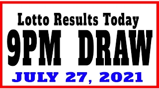 OLRT LIVE: Lotto Results Today 9pm draw July 27, 2021