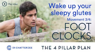 Wake up your sleepy glutes 3/4: Foot Clocks
