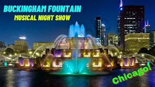 Buckingham Fountain Full Musical Night Show Chicago