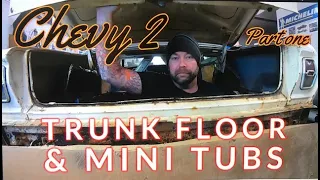 Chevy 2 trunk pan & mini tubs installation, part 1